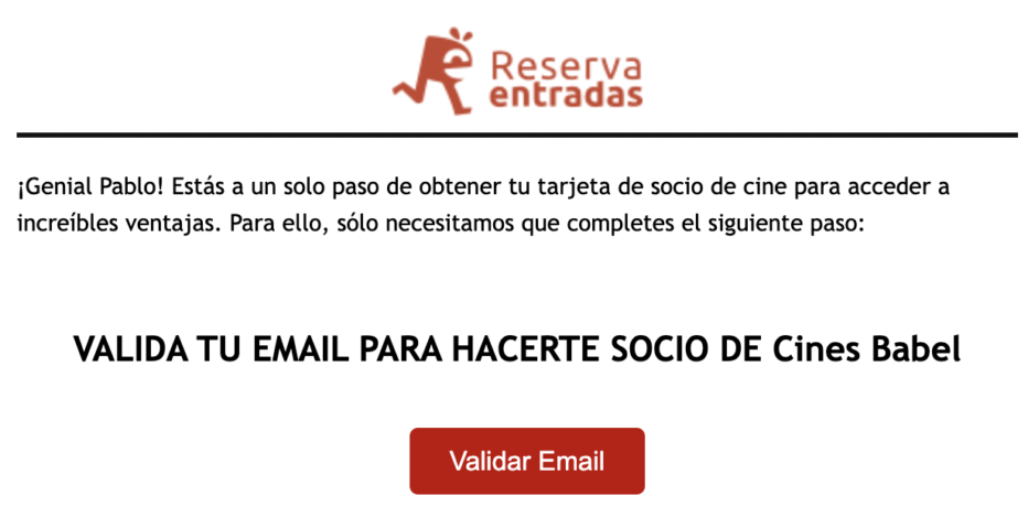 Validar el correu electrònic